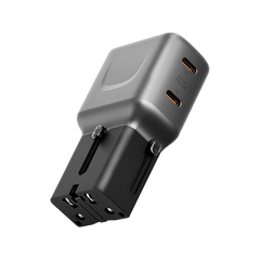 TGA-65-GUN | ENERGEA Travelgo Adapter 65 | 2C 65W | Gunmetal - GulfStore.com