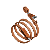CBL-SHTHTRV-ORG120 | ENERGEA Sheath Travel | 2-In-1 USB-C To USB-C + USB-A 480 Mbps With 60W | Cable | 1.2M | Orange - GulfStore.com