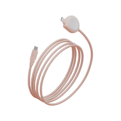 CBL-FLDWATCH-PNK | ENERGEA Flow | Duo Watch 2-In-1 C To C + Watch Cable | 480Mbps | 60W | 1.5M | Pink - GulfStore.com