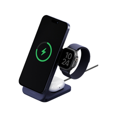 MAG-TRIO2-BLU | ENERGEA Magtrio 2 | 3-In-1 Foldable Qi2.2 Wireless Charger 25W |Indigo Blue - GulfStore.com