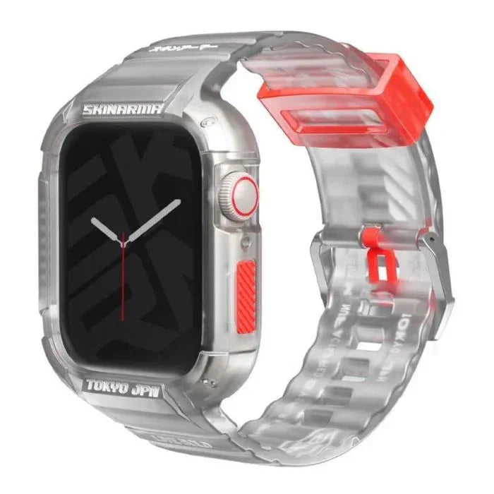 Skinarma Saido 2 in 1 Strap For Apple Watch With Case 44/45mm - Clear