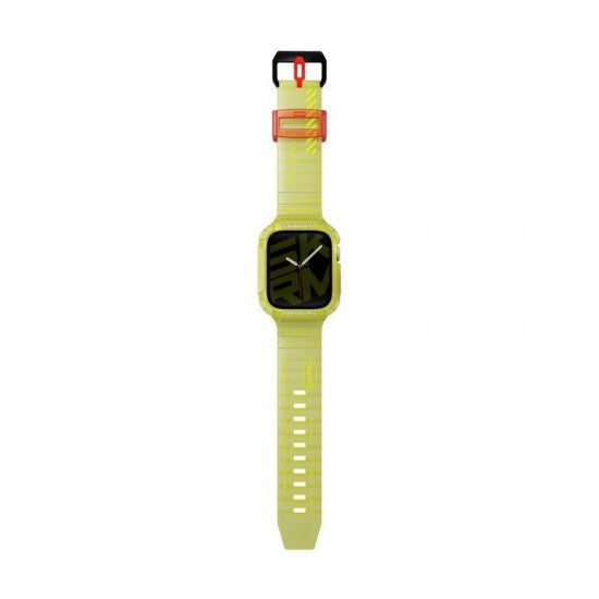 SkinArma Saido 2 in 1 Strap For Apple Watch With Case 45/44 - Yellow