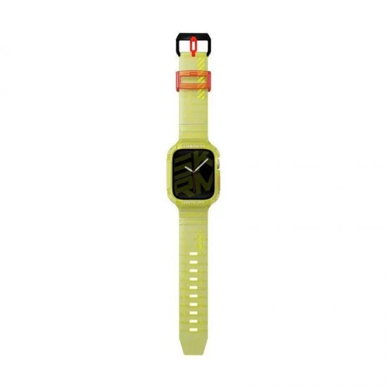 SkinArma Saido 2 in 1 Strap For Apple Watch With Case 45/44 - Yellow