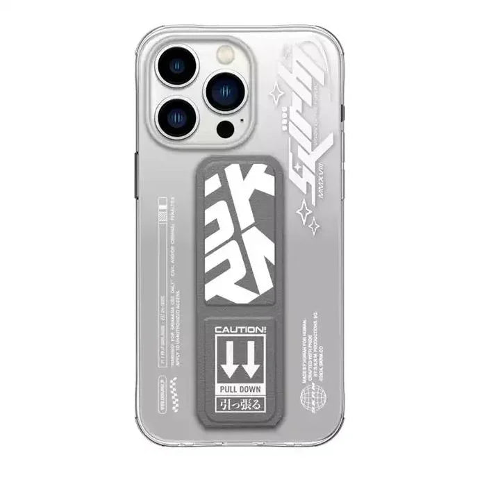 SkinArma SK-2023IPP61-COSMO-GRYSkinArma Cosmo Grip-Stand Case for iPhone 15 Pro - Grey