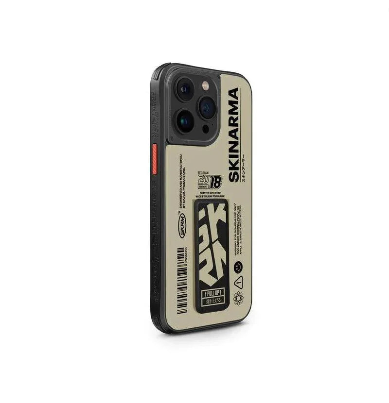 SKINARMA SK-2023IPP61-SPUNK-BGE جراب SKINARMA IPHONE 15 PRO SPUNK، بلون عاجي