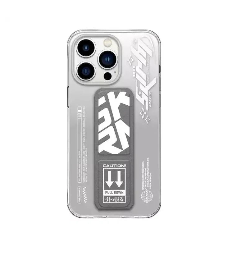 SkinArma SK-2023IPP67-COSMO-GRYSkinArma Cosmo Grip-Stand Case for iPhone 15 Pro Max - Grey