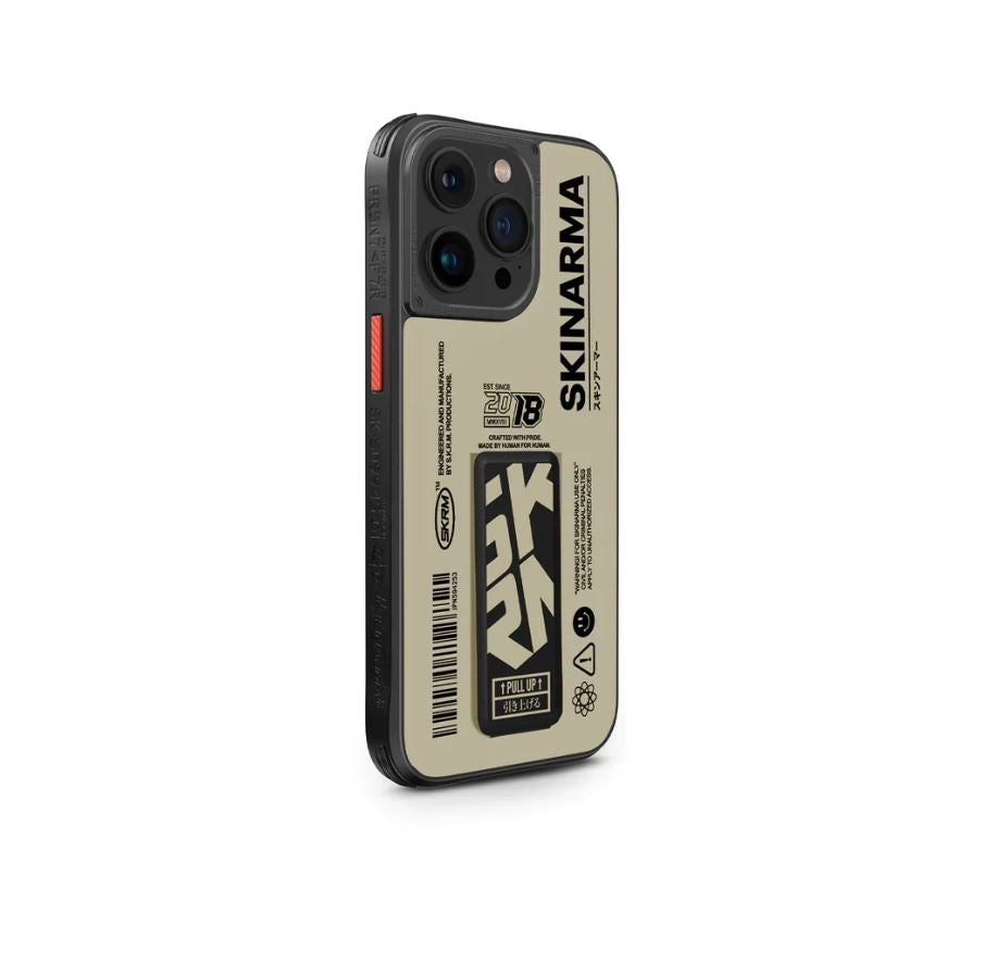 SKINARMA SK-2023IPP67-SPUNK-BGE جراب SKINARMA IPHONE 15 PRO MAX SPUNK، بلون عاجي