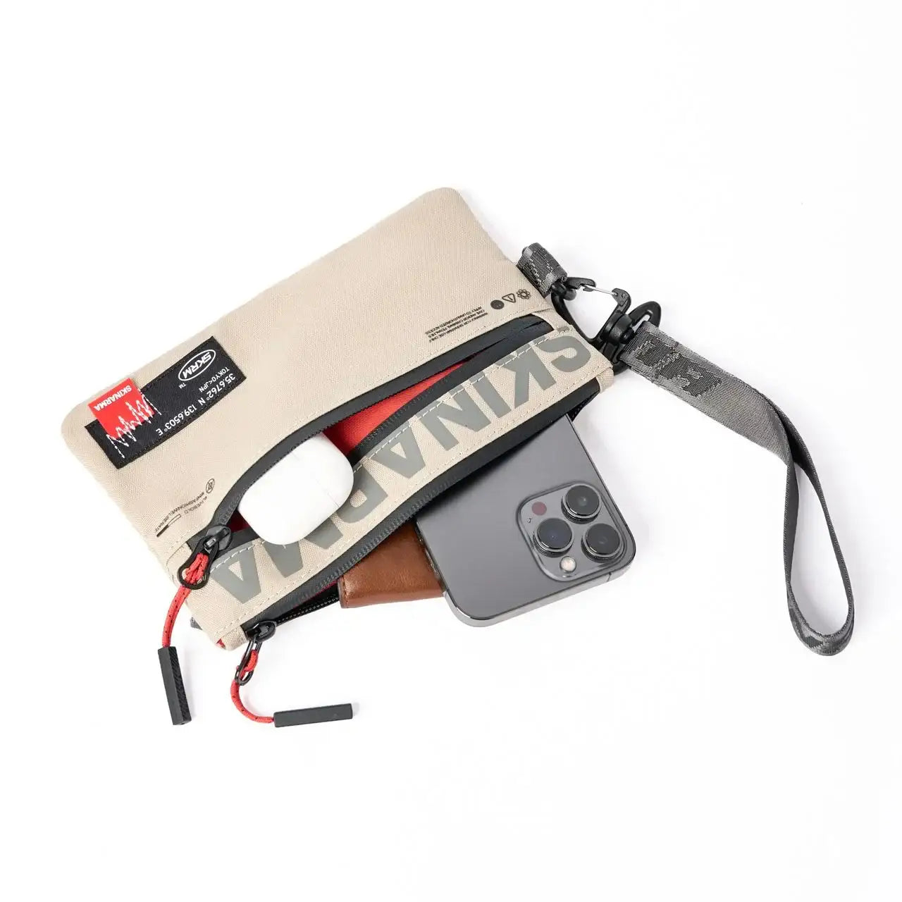 SkinArma , Fardel Clutch Pouch - Beige SK-CLUTCH-FARDEL-BGE - GulfStore.com