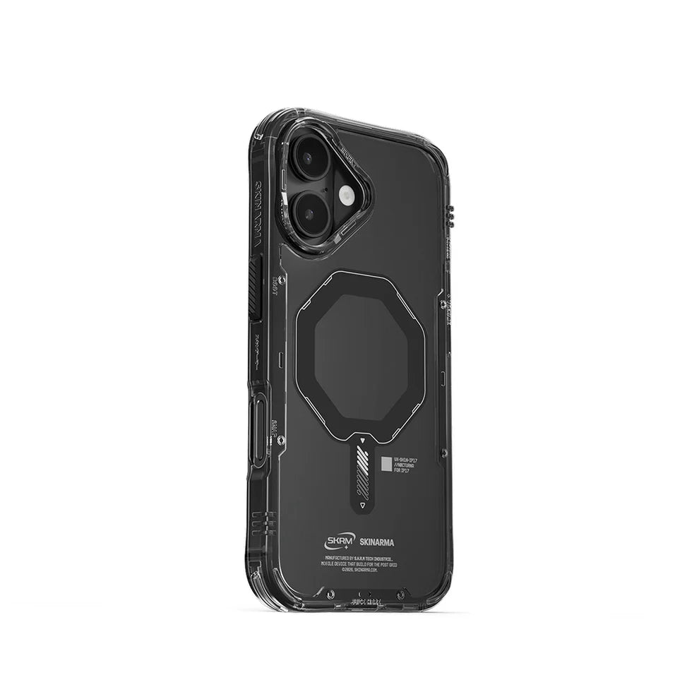 SkinArma |SK-2025IP6.3-SDOMS-BLK| Saido Mag Safe Case | For IPhone 17 , 6.3 