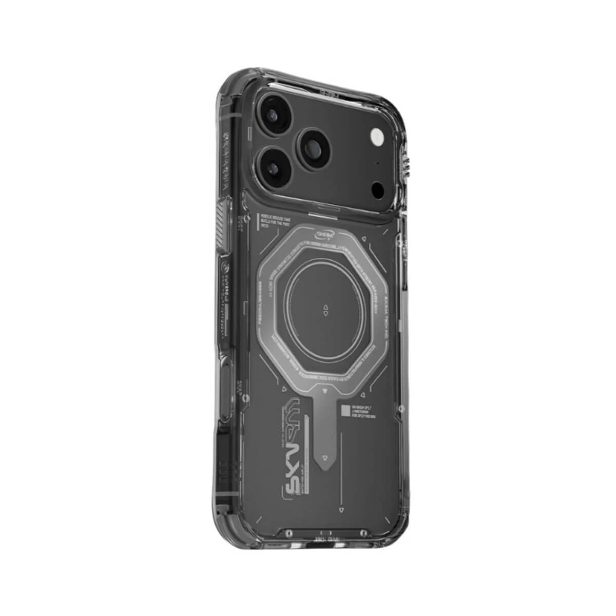 SkinArma |SK-2025IPP6.3-SDOMS-GRA| Saido Mag Safe Case | For IPhone 17 Pro , 6.3 