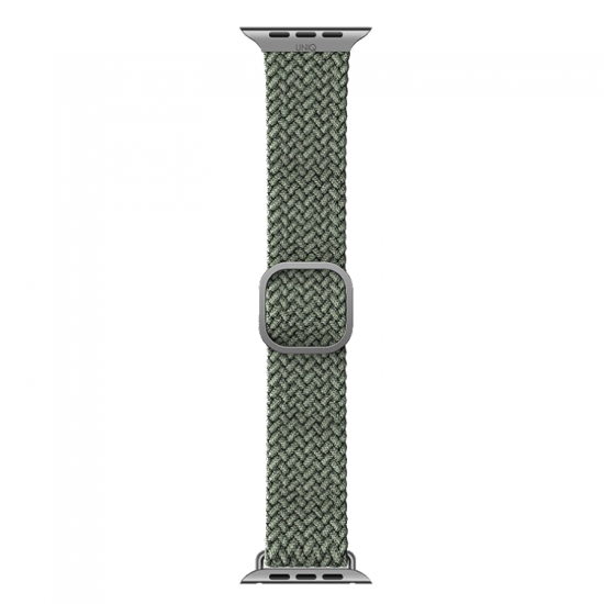 UNIQ ASPEN BRAIDED WATCH STRAP FOR APPLE WATCH 44/42MM - CYPRESS GREEN