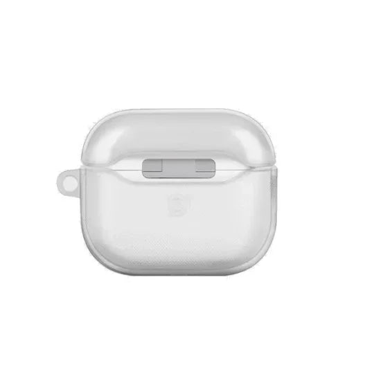 يونيك  - غطاء علاق زجاجي لسماعات Airpods 3 - شفاف لامع