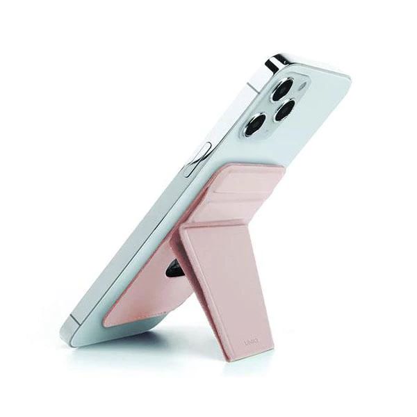 UNIQ LYFT Magentic Snap-On Stand And Card Holder - Blush Pink