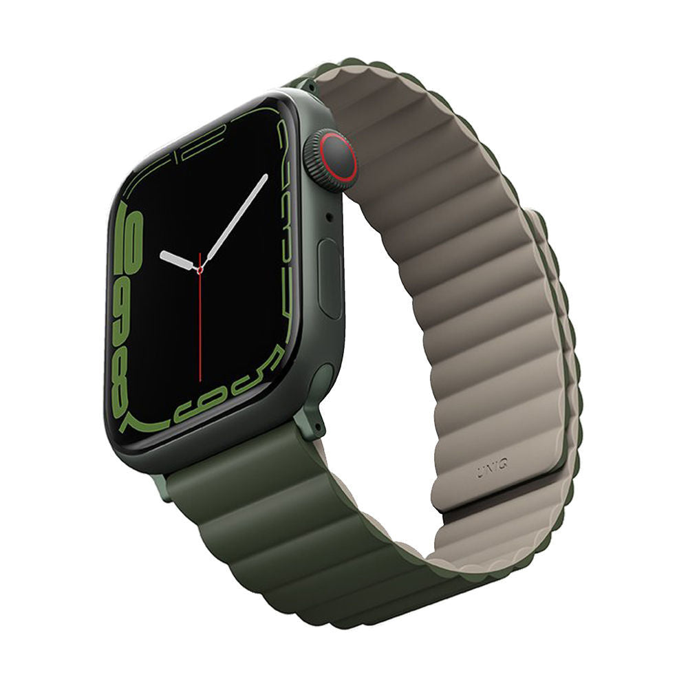 Uniq Revix Reversible Magnetic for Apple Watch Strap 38/40/41mm Pine - Green/Taupe