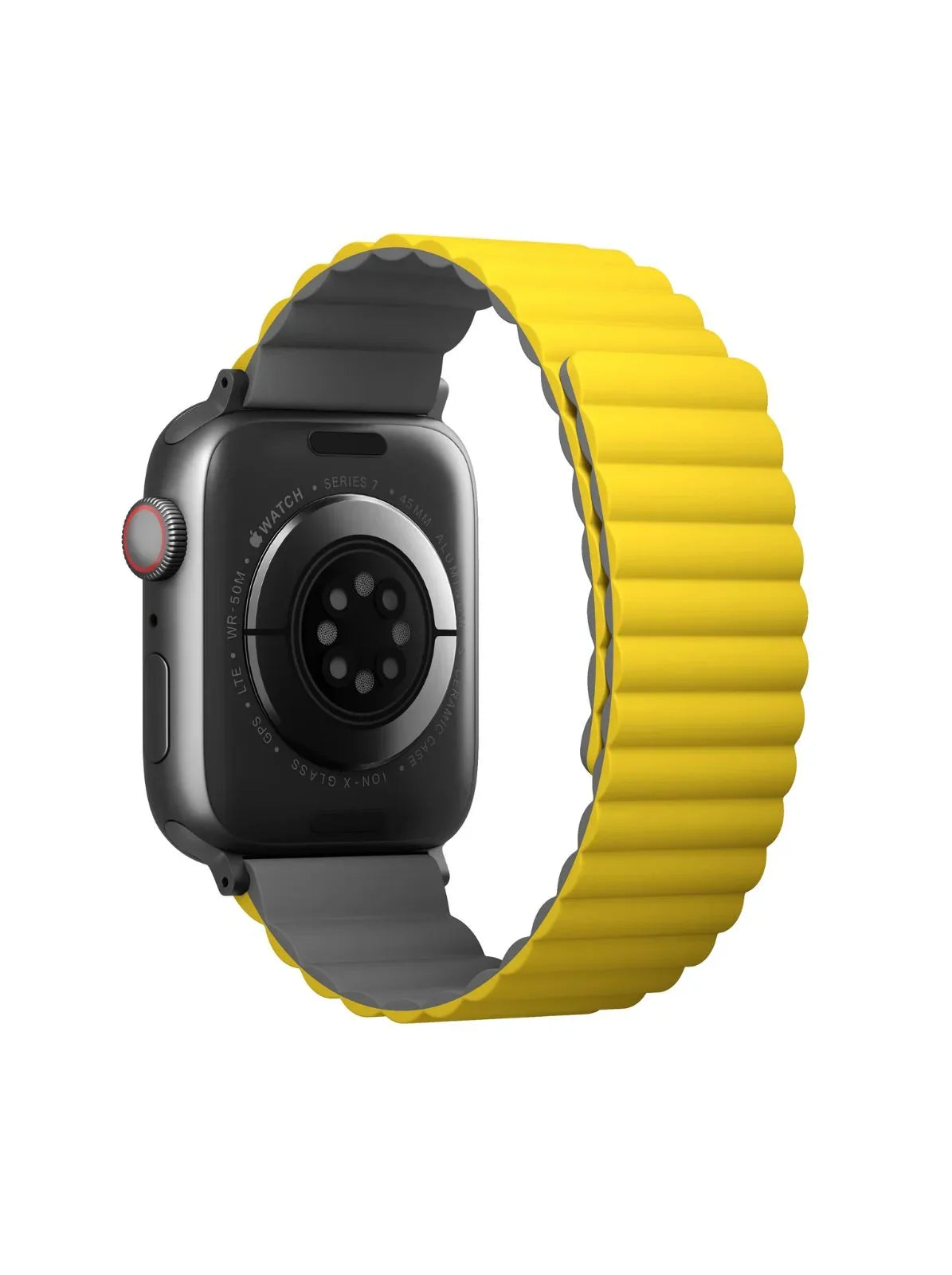 Uniq Revix Reversible Magnetic for Apple Watch Strap 42/44/45mm - Lemon Yellow/Grey