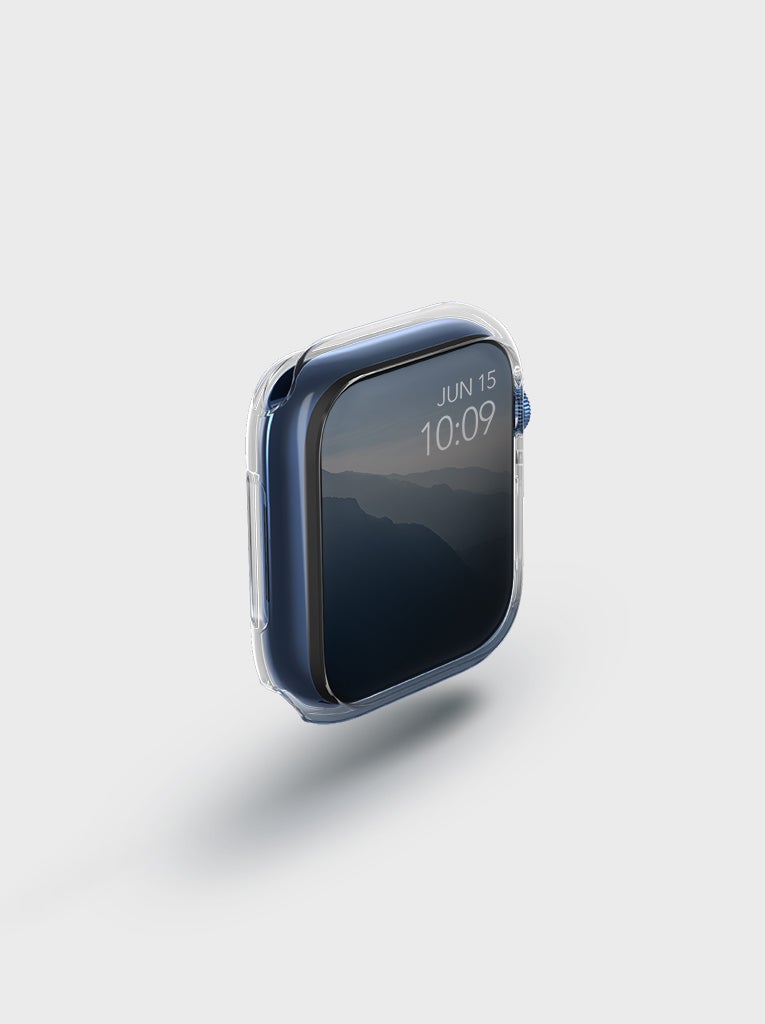 UNIQ Glase Apple Watch Case Dual Pack 45mm - Clear/Smoke