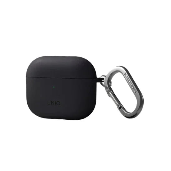 يونيك نيكسو – غطاء تعليق سيليكون مع خطافات أذن رياضية لسماعات Airpods 3 – رمادي فحمي