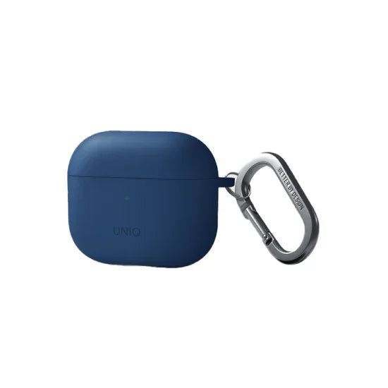 يونيك نيكسو - غطاء تعليق سيليكون مع خطافات أذن رياضية لسماعات Airpods 3 - أزرق قزوين