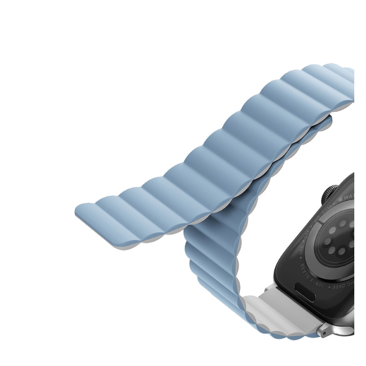 UNIQ Revix Reversible Magnetic Apple Watch Strap / Size 44 & 45  - Blue & White