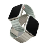 Uniq Revix Silicone Magnetic Strap for Apple Watch 42, 44, 45mm - sage-beige - GulfStore.com