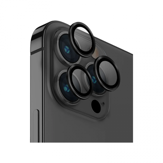 يونيك - واقي عدسة الكاميرا يونيك أوبتكس لآيفون 6.1 / 6.7 ماكس (2022) - أسود