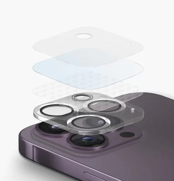 حماية الكاميرا الخلفية من Uniq Optics لهاتف iPhone 14 Pro / 14 Pro Max - أسود