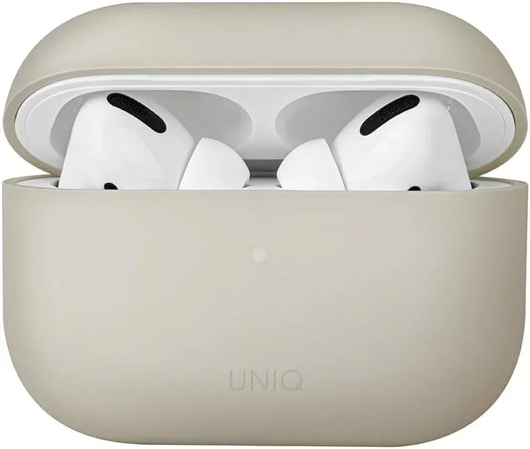 UNIQ LINO HYBRID LIQUID SILICON AIRPODS PRO 2ND GEN (2022) CASE - BEIGE (IVORY)