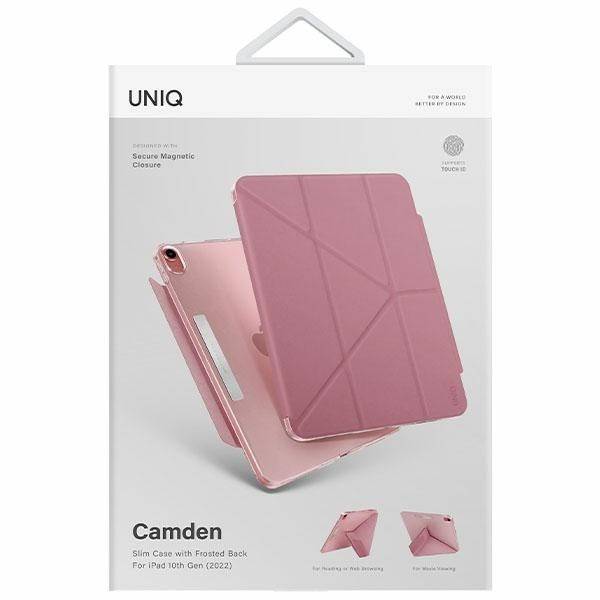 UNIQ Camden Case for IPad 10th Gen (2022) - Pink/Rouge