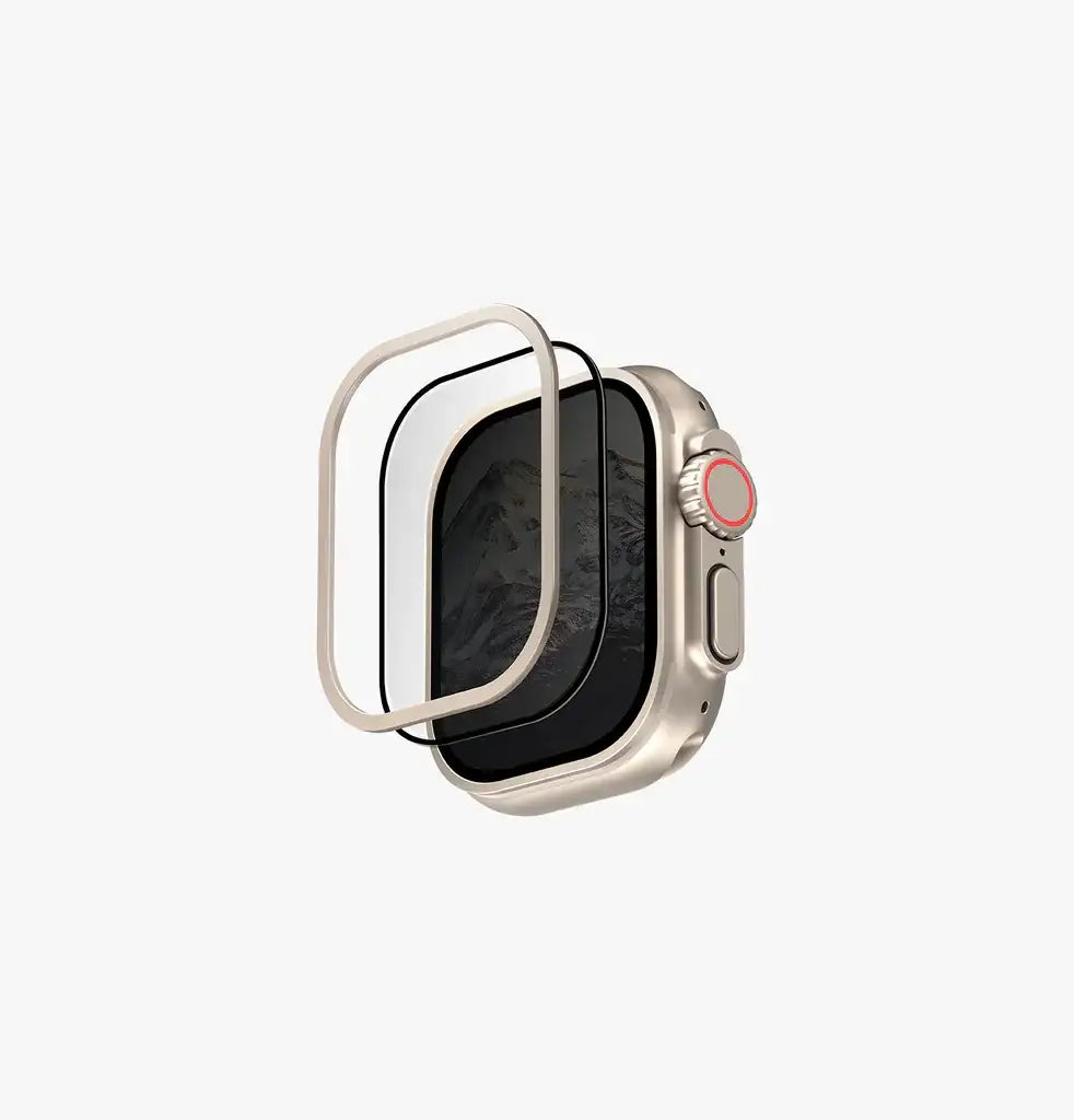 UNIQ OPTIX DUO PRO WATCH ULTRA ANTI-REFLECTIVE GLASS PROTECTOR & STAINLESS STEEL BEZEL - GulfStore.com