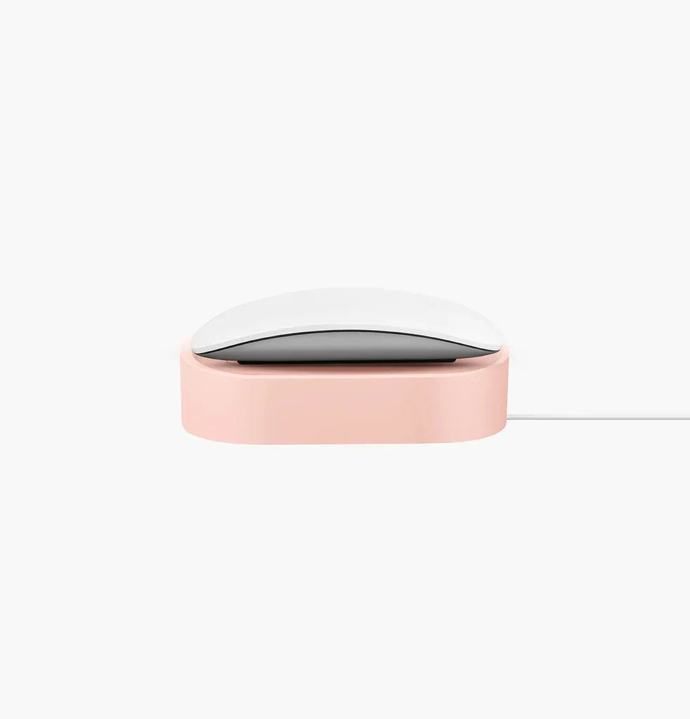قاعدة شحن UNIQ Nova Compact Magic Mouse مع حلقة كابل - وردي خدود