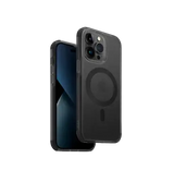 جراب UNIQ Hybrid لهاتف iPhone 15 Pro - MagClick Charging Combat - كربون