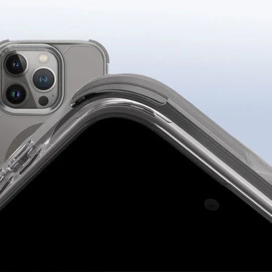 UNIQ HYBRID IPHONE 15 PRO MAGCLICK CHARGING COMBAT (AF) - FROST GREY