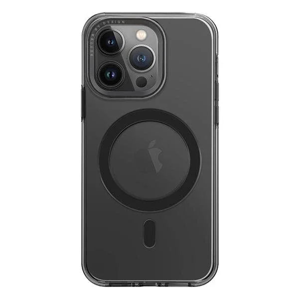 جراب Uniq Calio لهاتف iPhone 15 Pro مقاس 6.1 بوصة مع خاصية الشحن Magclick - رمادي دخاني