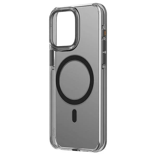 جراب Uniq Calio لهاتف iPhone 15 Pro مقاس 6.1 بوصة مع خاصية الشحن Magclick - رمادي دخاني