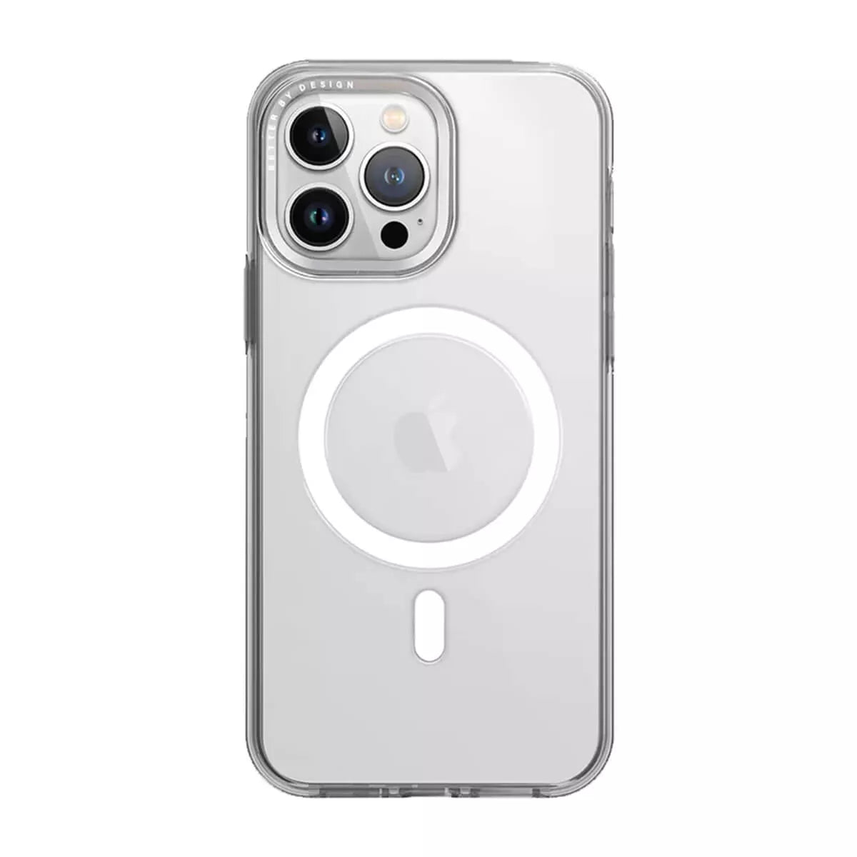 Uniq Calio MagClick Magnetic Charging Case For iPhone 15 Pro Max - Nude Transparent