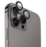 UNIQ OPTIX IPHONE PRO (2023) 6.7 ALUMINIUM CAMERA LENS PROTECTOR - STEEL GREY (GREY)
