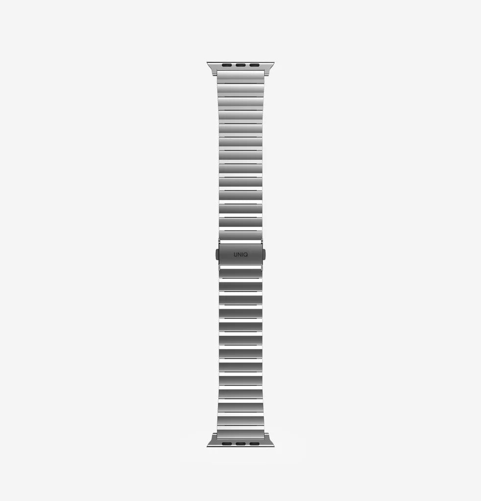 UNIQ Strova Stainless Steel Band For Apple Watch 49/45/44mm - Silver -49MM-STRVSIL