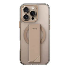 Uniq Hybrid Heldro Iphone 16 Pro Magsafe Stand Case - Gold - GulfStore.com