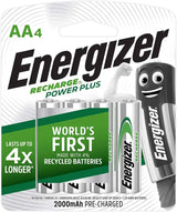 ENERGIZER RECHARGABLE BATTERY-AAA 4 PCS