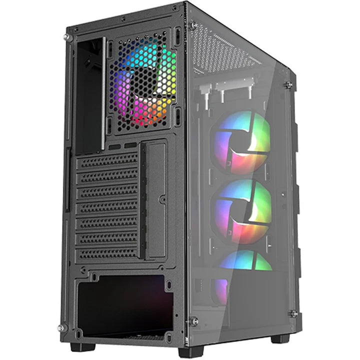 Twisted Minds Titan Glass Mid Tower Gaming Case - Black