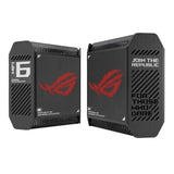 نظام ROG Rapture GT6 WiFI 6 Tr-Band للألعاب الشبكي (عبوة من قطعتين) - لون أسود
