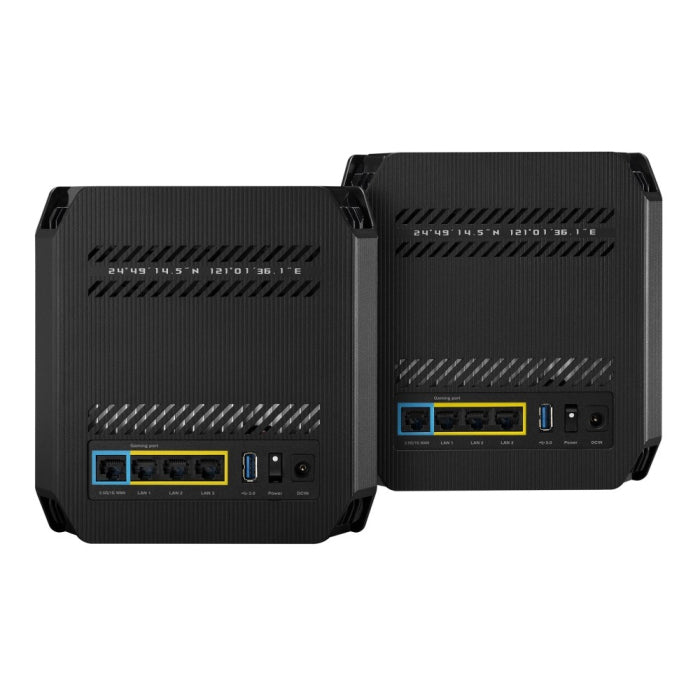 ROG Rapture GT6 WiFI 6 Tr-Band Gaming Mesh System ( Pack of 2) - Black Color