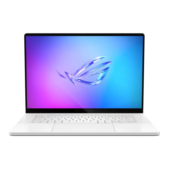 Asus Rog Zephyrus G16 GU605CW Gaming Laptop, Intel Core Ultra 9 285H Processor, 32GB RAM, 1TB SSD, RTX 5080 16GB VGA, 16" OLED WQXGA, 240Hz Display, 1-Zone RGB Backlit Chiclet Keyboard (English/Arabic), Windows 11 Pro (License), Platinum White