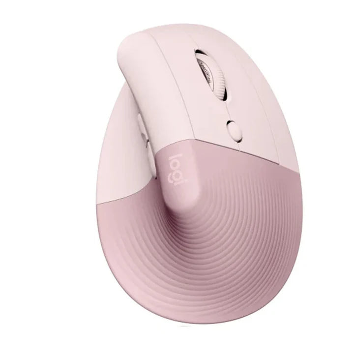 Logitech LIFT Vertical Ergonomic W/L & BT Mouse -Dark Rose