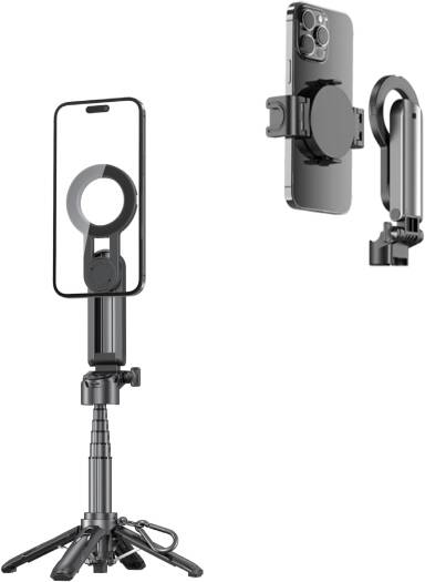 Porodo Quad Base Selfie Stick Handheld Camera Grip-Black ( PD-HSM34BK) - GulfStore.com