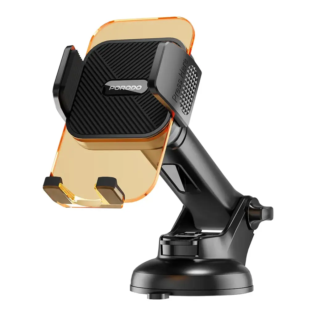 PDHSM38OG | Porodo 3-in-1 Mount Kit Multi Functional Phone Holder | Orange