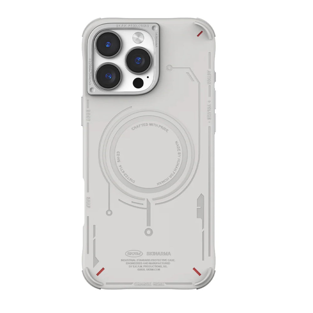 SKINARMA MECHA Mag-Charge iPhone 16 Pro Max 6.9 2024 – Light Grey