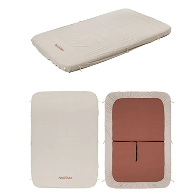 [6927595766286] Naturehike Inflatable cushion cotton bed cover Double - Khaki