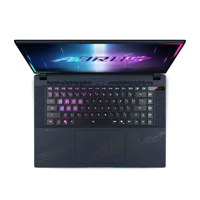 GIGABYTE AORUS MASTER 16 AM6H Gaming Laptop, Intel Core Ultra 9 275HX Processor, 32GB DDR5 Ram, 1TB SSD NVMe, RTX 5090 24GB GPU, 16’’ QHD+ OLED 240Hz Display, 3-Zone RGB Backlit Keyboard (Arabic / English), Windows 11 Pro - Black