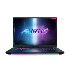GIGABYTE AORUS MASTER 16 AM6H Gaming Laptop, Intel Core Ultra 9 275HX Processor, 32GB DDR5 Ram, 1TB SSD NVMe, RTX 5090 24GB GPU, 16’’ QHD+ OLED 240Hz Display, 3-Zone RGB Backlit Keyboard (Arabic / English), Windows 11 Pro - Black